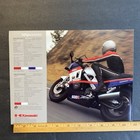 Vtg Kawasaki Ninja 600 900 Motorcycle Color Glossy Sales Brochure Specs 1985 86