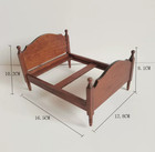 1 12 Scale Dollhouse Miniature Furniture Vintage Handmade Bed Frame Bedroom