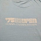 Vintage 70s Us Open Tennis Championships Tournament Sports Graphic T-shirt Small