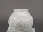 Vintage Art Nouveau Style Frosted Glass Lamp Shade 2 25   2 1 4   Fitter