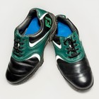 Footjoy Fj Icon Black Green Leather Golf Shoes Men   s 8 5 Xw Spiked