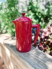 Frieling French Press 34oz Red Insulated Stainless Steel Coffee Maker Camping