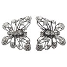  Butterfly Crystal Rhinestone Shoe Clips Charms Wedding Bridal Buckles