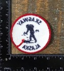 Vintage Skagway Alaska Travel Souvenir Embroidered Iron-on Patch Ak 1970s