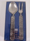 Vintage Konge Tinn Norwegian Pewter Viking Ship Design 8 5    Serving Fork   Spoon