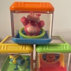 Fisher Price Peek A Boo Blocks Poppity Pop Musical Elephant   10 Circus Blocks