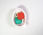 Kinder Joy Valentine Heart Locket Sticker Collectable Mini Toy