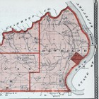 1876 Indiana Map Ohio County Rising Sun Milton Aberdeen Bear Branch In