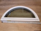 Arch Half Round Top Vinyl Transom Window 33 x16 5  Unishield Universal Windows 