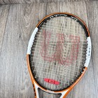 Wilson Ncode Ntour Tennis Racquet Orange White  - 95 Sq In - 4 3 8 - Needs Grip