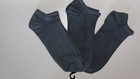 Unisex Gray Solid Low Cut Ankle Socks 6 Pairs One Size Casual Everyday