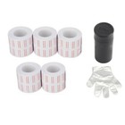 10-50 Rolls 6000pcs Up White Price Gun Labels For Mx-5500   Free Refill Ink Roll
