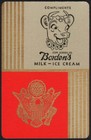 Vintage Playing Card Bordens Milk Ice Cream Red Background Elsie The Cow Pic