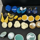 Vintage Clip-on Earrings  Lot Of 33 Clip On   1 Screwback  Mixed Materials