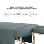 3-pc Cotton Flannel Massage Table Sheet Set - Fitted  Flat   Face Cover - Soft G