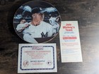 New York Yankees Mickey Mantle Sports Impressions Collectors Plate Mlb 1995 Coa