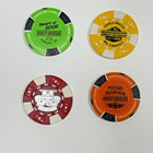 Harley-davidson Dealer Poker Chip Lot Of 10 Mixed Dealerships No Duplicates