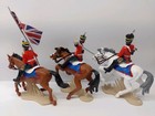 British Cavalry W  Flag Britains Dsg Deetail Toy Soldiers Set Argentina 1 32