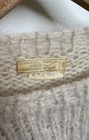 Vintage Made In Italy Fuzzy Mohair Wool Blend Sweater Hand Knit Pullover Size S