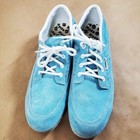 Hyde Bowling Shoes Women s Size 8 5 Blue Suede Leather Comfort