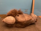 Vintage Native American Mask  Hand Carved Buffalo Hide Exc 