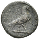 Caesar Augustus  27 Bc - 14 Ad  Roman Provincial Bronze Coin  Amorium  Eagle Rev