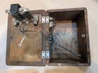 Vintage American Electric Telephone   Wooden Bell Ringer Box    for Parts