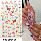 5d Nail Decals     Butterfly   Flower Embossed Stickers For Nail Lovers