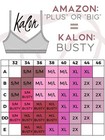 Kalon 4 Pack Demi Padded Bralette Adjustable Straps