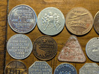 Trade Token Lot Good Luck Boy Scouts Illinois White Sewing Machine Store Tokens