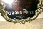 1940 s Grand Prize Beer Fancy Framed Mirror Sign Houston  Texas