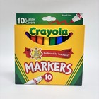 Crayola Broad Line Markers 10ct Classic Colors Teachers Kids School Supplies