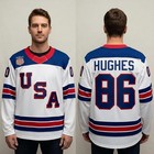 Usa Team Jack Hughes Jersey  Men Hockey Jersey  Usa Hockey Jersey Sizes S-5xl