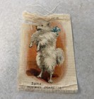 Antique 1910 Old Mill Cigarettes Tobacco Silk Card Spitz Dog - Rare 