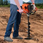 52cc Post Hole Digger Gas Powered Earth Auger Borer Ground 4  6  8  Bits