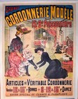 Original Vintage 1895 Victorian Shoe Store Salon Poster On Linen Charles Levy