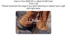 Ll Bean E Gift Card  500 Total   200      300  Fast Shipping