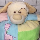 Kids Pillow Baby Rattle Plush Doggie  Sits At  9   Pillow Plush Stuffed Animal