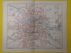 1890 Breslau City Plan Poland Vintage Geographical Map Original C18-2