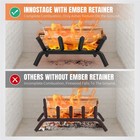14 Cast Iron Fireplace Grate With Ember Retainer For Indoor outdoor Use