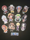 One Piece Stickers- One Piece 12 Pc Stickers Luffy Zoro Waterproof Free Shipping