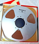 Lot Of 2 Vintage Sony 10 5  Aluminum Metal Reel To Reel Tapes 1 4  3600ft Pr-150