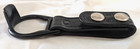 Basketweave Duty Belt Baton Pr-24 Metal Ring Holder Holster Double Snap Black
