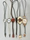 Lot Of 6 Neat Vintage Western Bolo Ties B Stock