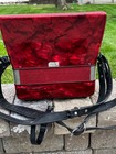 Vintage Italian 12 Bass 25 Key Red Pearloid 1950s 60s Style Accordion With Case 