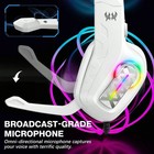 White Gaming Headset Surround Stereo Noise Canceling Mic Led Lights Pc Ps4 Ps5