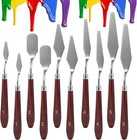 10pcs Palette Knife  Stainless Steel Painting Knife Set  Flexible Spatula Pallet