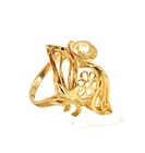 Estate Beautiful Vintage Solid 14k Yellow Gold Filigree Ring Size 8 5 3 Grams