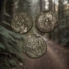 Lot Of 3 Genuine Ancient Roman Coins - Constantine Era 307-350 Ad - C00050