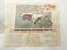 Vintage Itc Ideal Motorized Customized Corvette Kit 3686-498 Incomplete